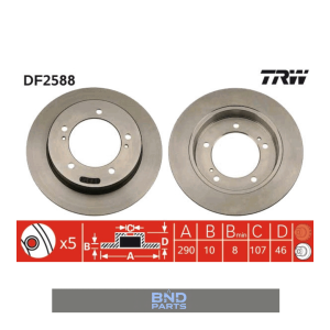 Suzuki Vitara ( ET-TA-TD ) 1.6 3 Kapı 90-98 TRW DF 2588 Ön Fren Disk